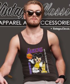 Los Angeles Lakers Mickey Mouse 2023 Nba In Season Tournament Champions Tank Top Racerback