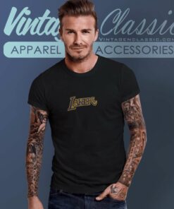 Los Angeles Lakers Nba Suga Bts Glitch Shirt By Mitchell And Ness T Shirt