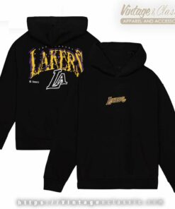 Los Angeles Lakers Nba Suga Bts Glitch Shirt By Mitchell And Ness unisex hoodie