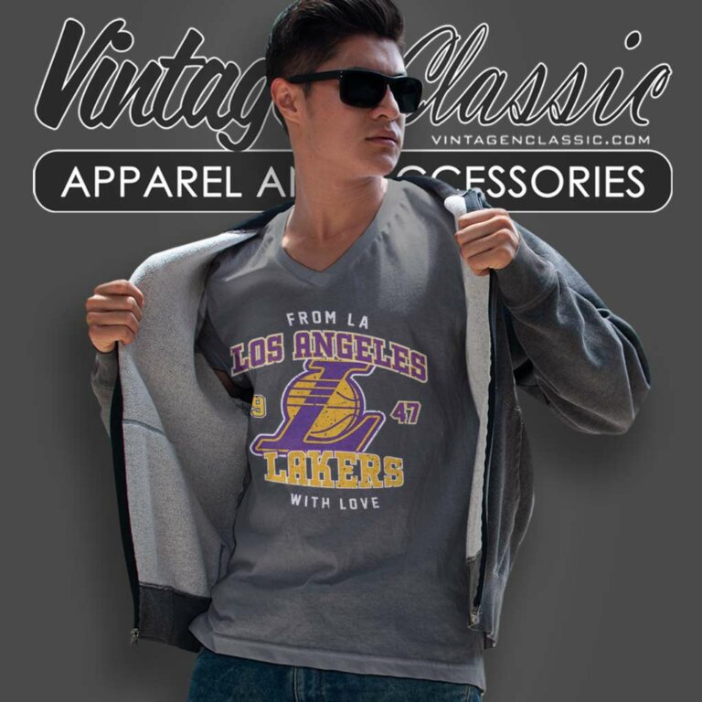 Los Angeles Lakers Nba With Love From La V Neck TShirt Los Angeles Lakers Nba With Love From La V Neck TShirt