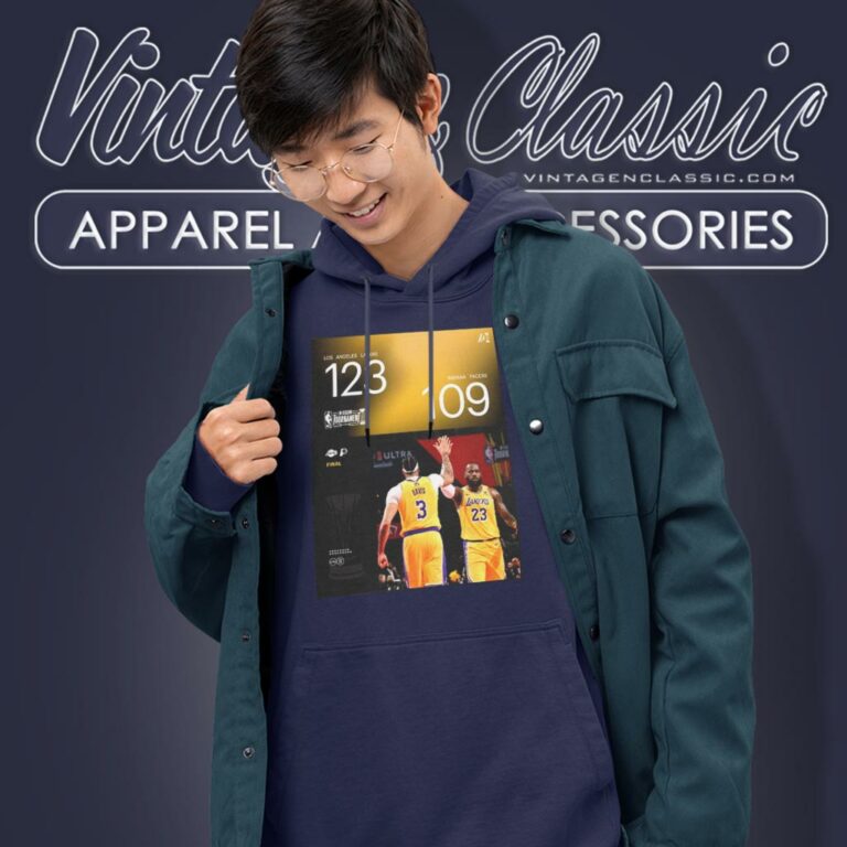 Los Angeles Lakers Win 123 109 Indiana Pacers 2023 In season Tournament Champions Hoodie Los Angeles Lakers Win 123 109 Indiana Pacers 2023 In season Tournament Champions Hoodie