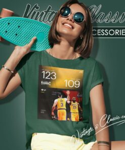 Los Angeles Lakers Win 123 109 Indiana Pacers 2023 In Season Tournament Champions Women T Shirt