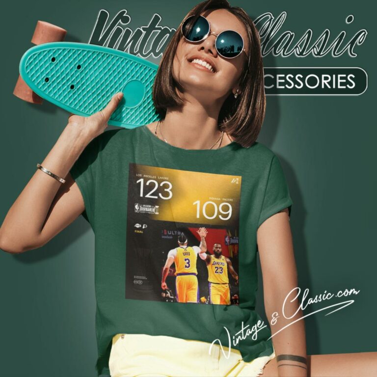 Los Angeles Lakers Win 123 109 Indiana Pacers 2023 In Season Tournament Champions Women T Shirt Los Angeles Lakers Win 123 109 Indiana Pacers 2023 In Season Tournament Champions Women T Shirt