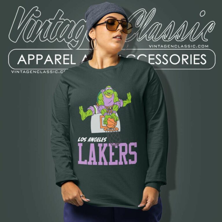 Los Angeles Lakers X Teenage Mutant Ninja Turtles Long Sleeve Tee Los Angeles Lakers X Teenage Mutant Ninja Turtles Long Sleeve Tee