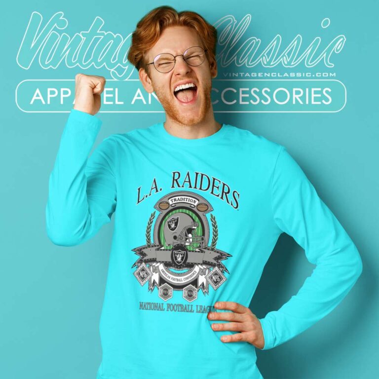 Los Angeles Raiders Nfl Football Long Sleeve Tee Los Angeles Raiders Nfl Football Long Sleeve Tee