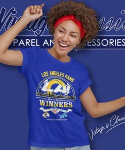 Los Angeles Rams 2023 2024 Nfc Super Wild Card Winners Skyline Nfl Playoffs Divisional Women T Shirt