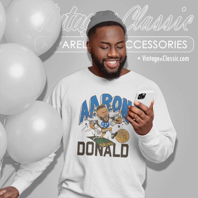 Los Angeles Rams Aaron Donald Homage Caricature Player Sweatshirt Los Angeles Rams Aaron Donald Homage Caricature Player Sweatshirt