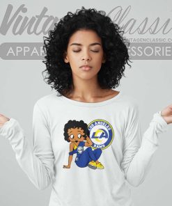 Los Angeles Rams Betty Boop Long Sleeve Tee