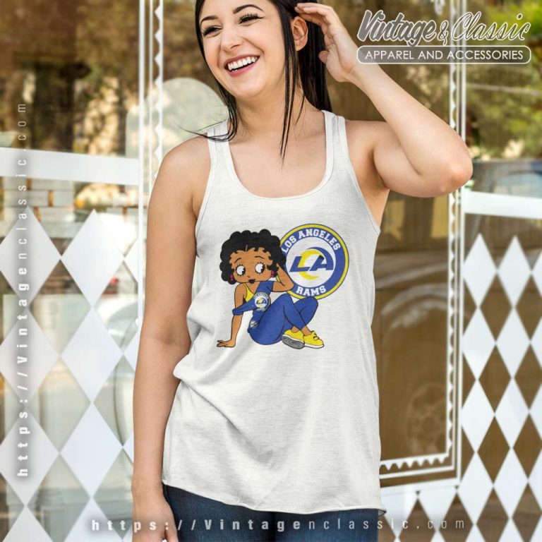 Los Angeles Rams Betty Boop Tank Top Racerback Los Angeles Rams Betty Boop Tank Top Racerback