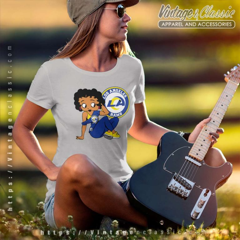 Los Angeles Rams Betty Boop Women TShirt Los Angeles Rams Betty Boop Women TShirt
