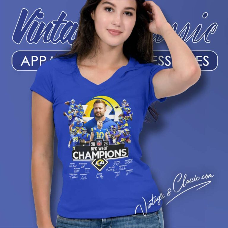 Los Angeles Rams Champions Signature V Neck TShirt Los Angeles Rams Champions Signature V Neck TShirt