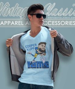 Los Angeles Rams Cooper Kupp Caricature V Neck TShirt
