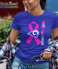 Los Angeles Rams Crush Cancer Women TShirt