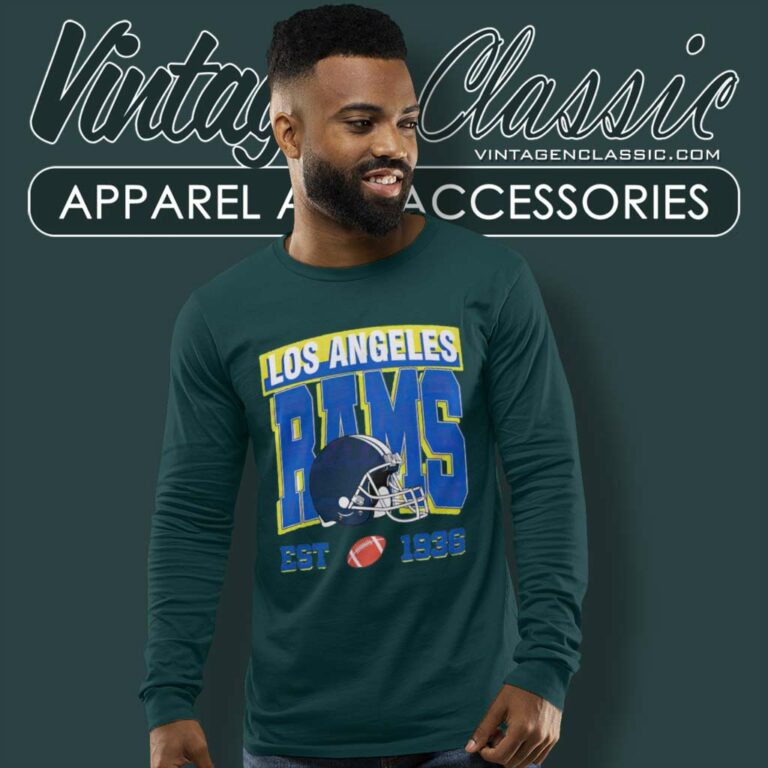 Los Angeles Rams Est 1936 Football Helmet Long Sleeve Tee Los Angeles Rams Est 1936 Football Helmet Long Sleeve Tee