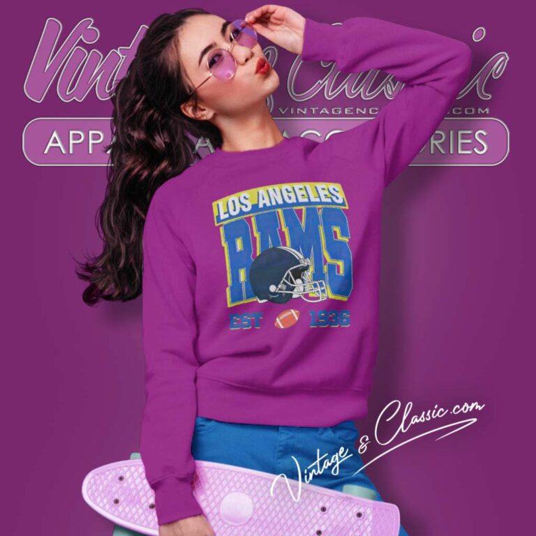 Los Angeles Rams Est 1936 Football Helmet Sweatshirt Los Angeles Rams Est 1936 Football Helmet Sweatshirt
