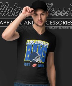 Los Angeles Rams Est 1936 Football Helmet V Neck TShirt
