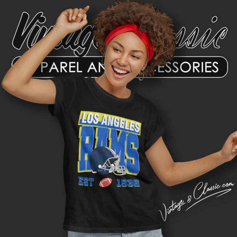 Los Angeles Rams Est 1936 Football Helmet Women TShirt Los Angeles Rams Est 1936 Football Helmet Women TShirt