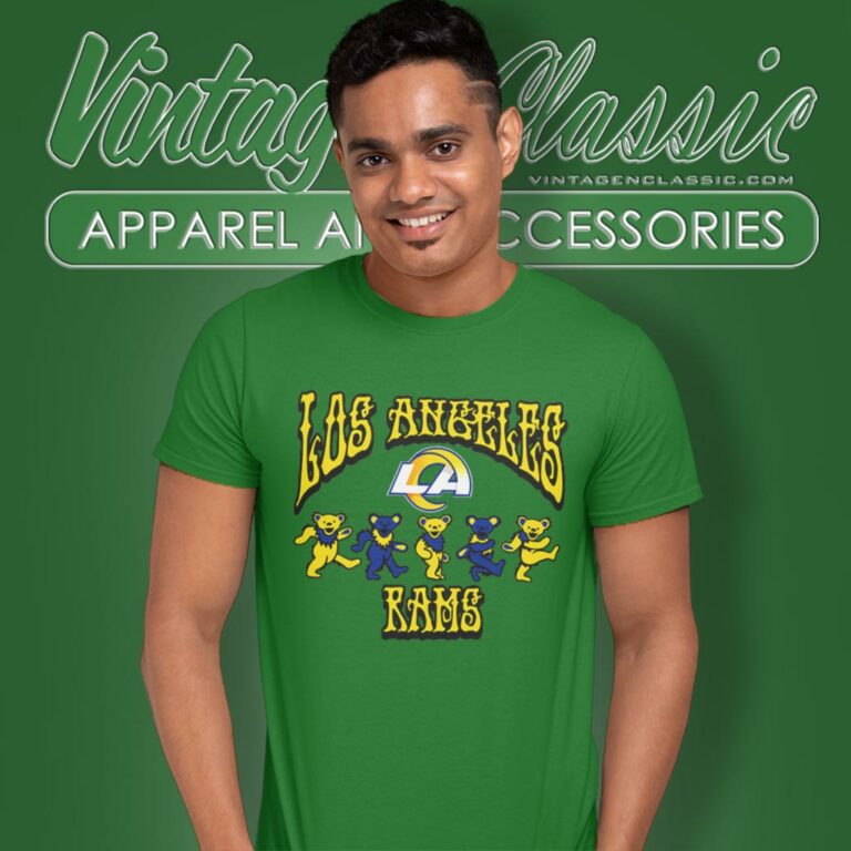 Los Angeles Rams Grateful Dead Dancing Bears T Shirt Los Angeles Rams Grateful Dead Dancing Bears T Shirt