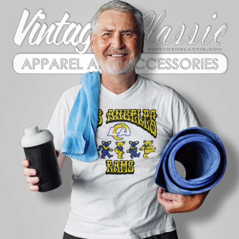 Los Angeles Rams Grateful Dead Dancing Bears V Neck TShirt Los Angeles Rams Grateful Dead Dancing Bears V Neck TShirt