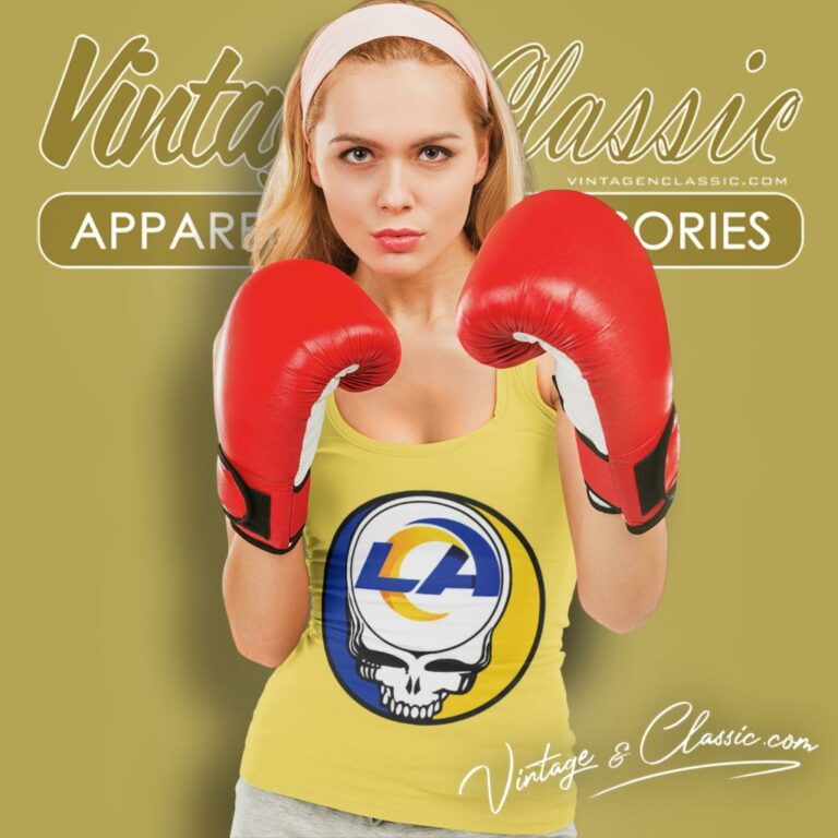 Los Angeles Rams Grateful Dead Steal Your Face Tank Top Racerback Los Angeles Rams Grateful Dead Steal Your Face Tank Top Racerback