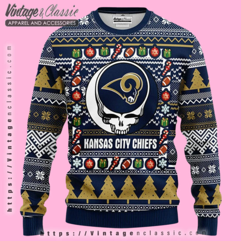 Los Angeles Rams Grateful Dead Ugly Sweater Ugly Christmas Sweater Los Angeles Rams Grateful Dead Ugly Sweater Ugly Christmas Sweater