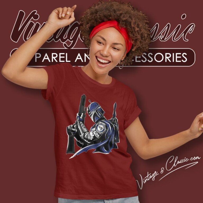 Los Angeles Rams Mandalorian Star Wars Women T Shirt Los Angeles Rams Mandalorian Star Wars Women T Shirt
