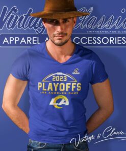 Los Angeles Rams Nfl Playoffs Logo 2023 2024 V Neck TShirt