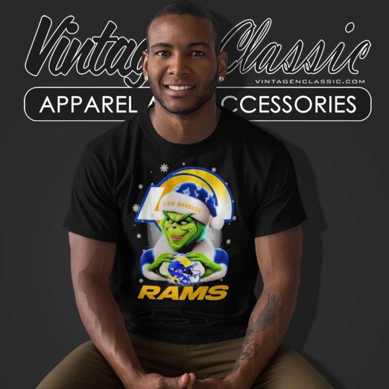 Los Angeles Rams Santa Grinch Christmas T Shirt Los Angeles Rams Santa Grinch Christmas T Shirt