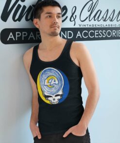 Los Angeles Rams Shirt Nfl Grateful Dead Logo Tank Top Racerback