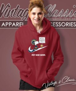 Los Angeles Rams Snoopy Are Number One Shirt Nike Just Bow Down Hoodie