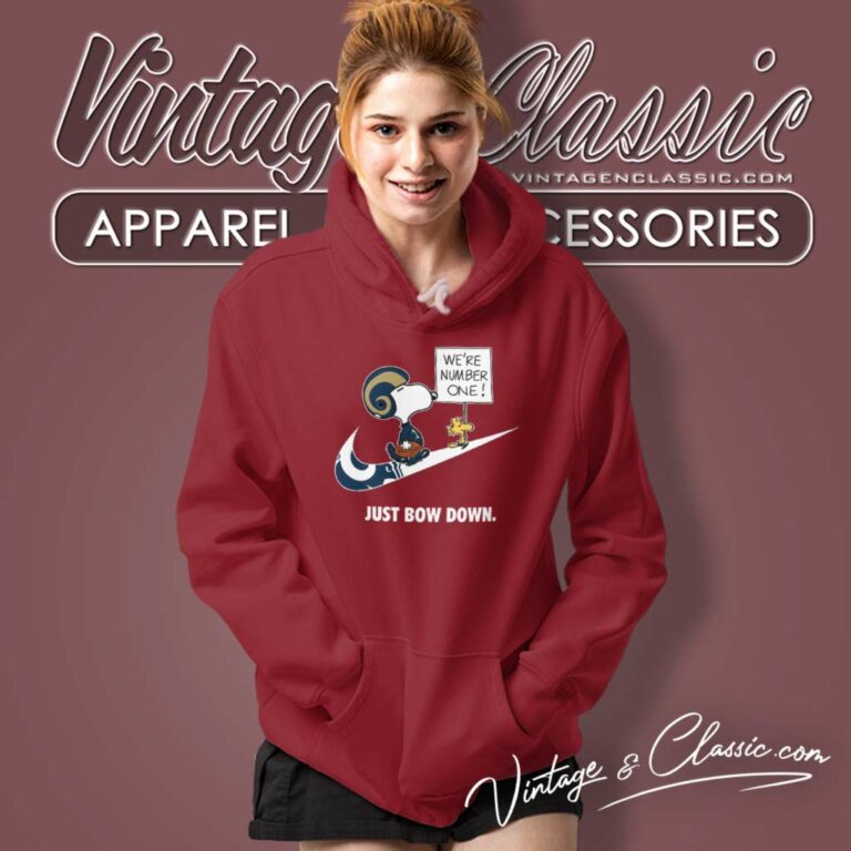 Los Angeles Rams Snoopy Are Number One Shirt Nike Just Bow Down Hoodie Los Angeles Rams Snoopy Are Number One Shirt Nike Just Bow Down Hoodie