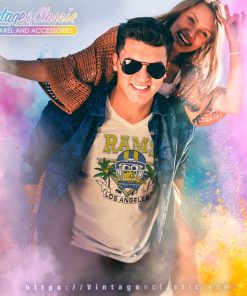 Los Angeles Rams Spongebob V Neck TShirt