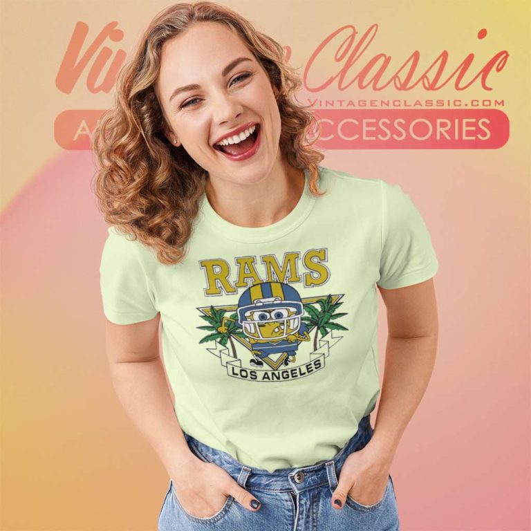 Los Angeles Rams Spongebob Women TShirt Los Angeles Rams Spongebob Women TShirt