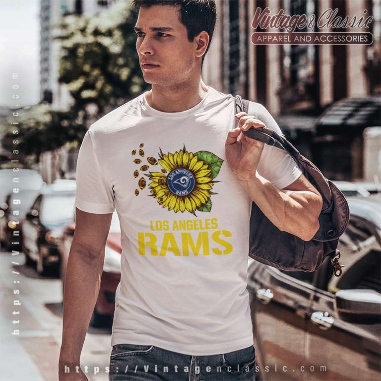 Los Angeles Rams Sunflower Football Nfl T Shirt Los Angeles Rams Sunflower Football Nfl T Shirt