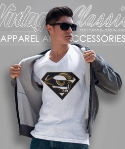 Los Angeles Rams Superman Logo V Neck TShirt