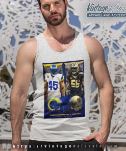 Los Angeles Rams Vs New Orleans Saints Nfl 2022 Gameday Matchup Tank Top Racerback