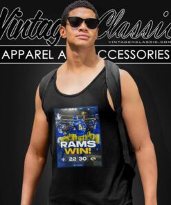 Los Angeles Rams Win Saints 30 22 Shirt Week 16 Game Tank Top Racerback