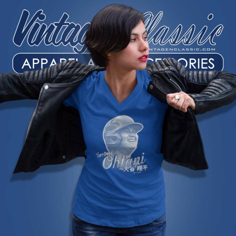 Los Angeles Shohei Ohtani Mlb Shotime Japan V Neck TShirt Los Angeles Shohei Ohtani Mlb Shotime Japan V Neck TShirt