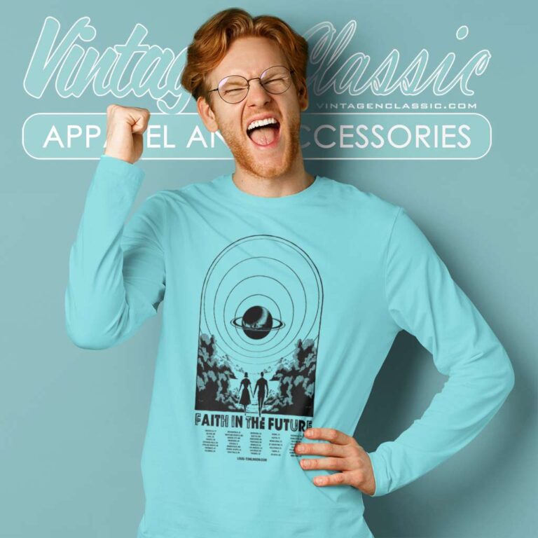 Louis Tomlinson Faith In The Future World Tour Litho Long Sleeve Tee Louis Tomlinson Faith In The Future World Tour Litho Long Sleeve Tee