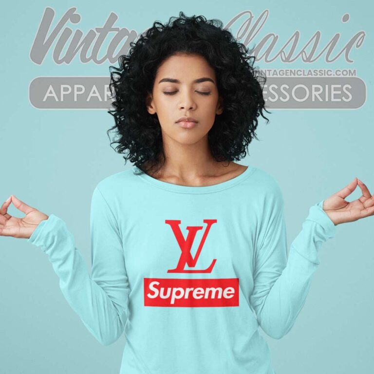 Louis Vuitton And Supreme Long Sleeve Tee Louis Vuitton And Supreme Long Sleeve Tee