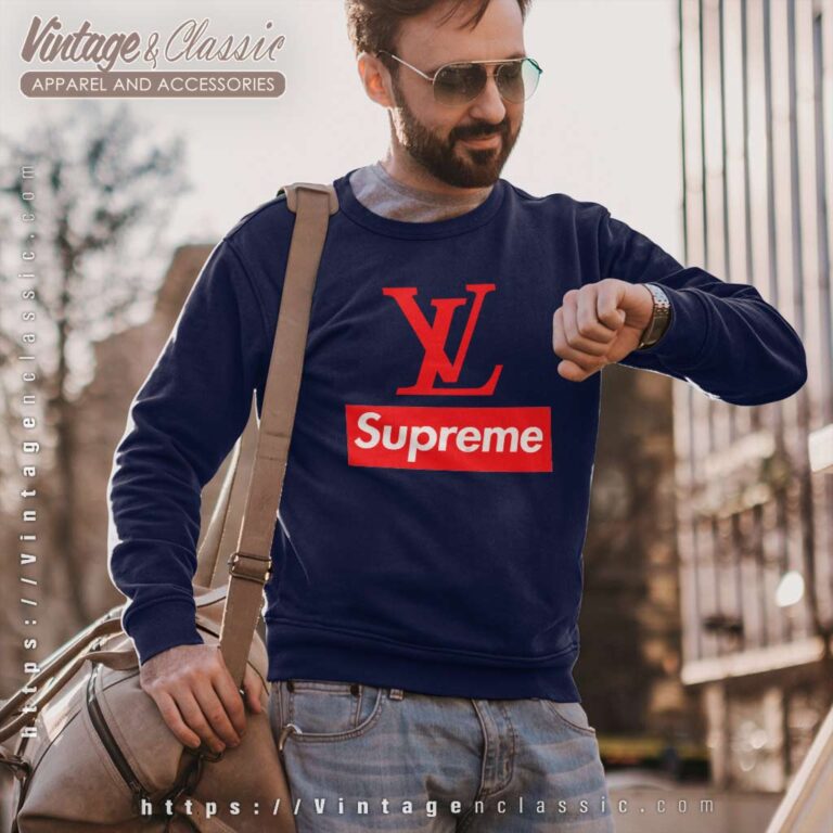 Louis Vuitton And Supreme Sweatshirt Louis Vuitton And Supreme Sweatshirt