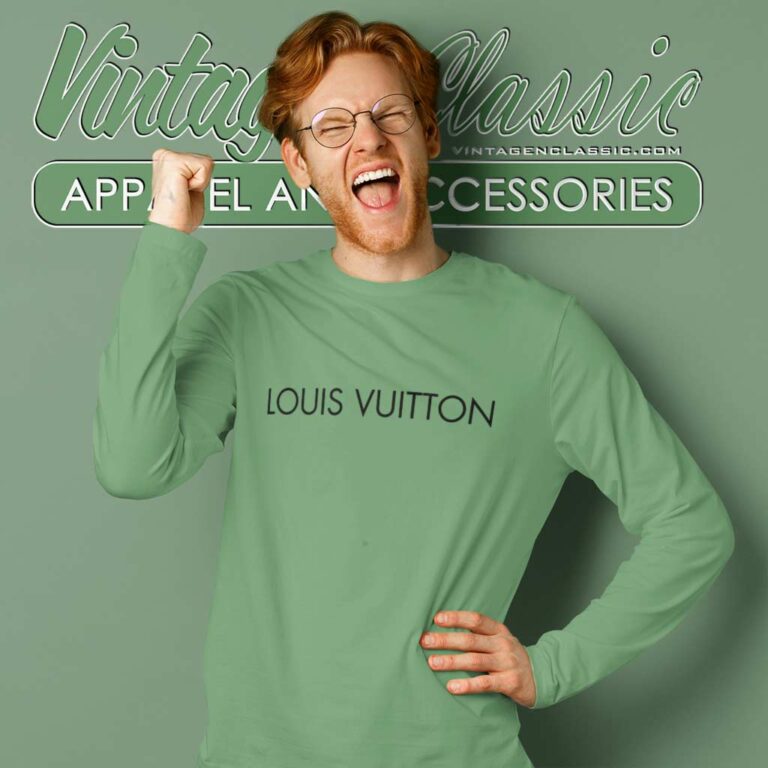 Louis Vuitton Black Logo Shirt Long Sleeve Tee Louis Vuitton Black Logo Shirt Long Sleeve Tee