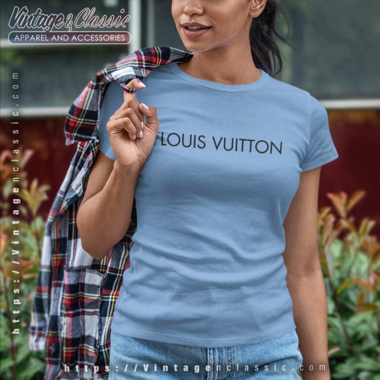Louis Vuitton Black Logo Shirt Women TShirt Louis Vuitton Black Logo Shirt Women TShirt