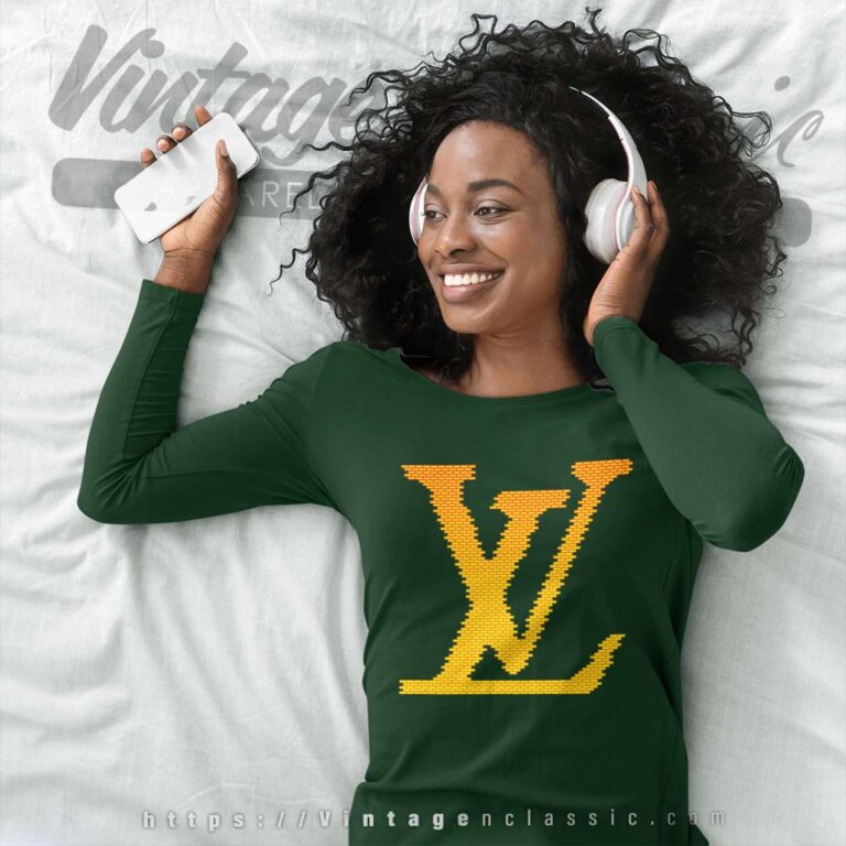 Louis Vuitton Brick Printed Long Sleeve Tee Louis Vuitton Brick Printed Long Sleeve Tee