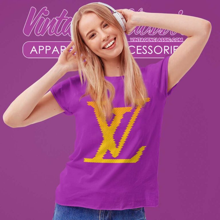 Louis Vuitton Brick Printed Women TShirt Louis Vuitton Brick Printed Women TShirt