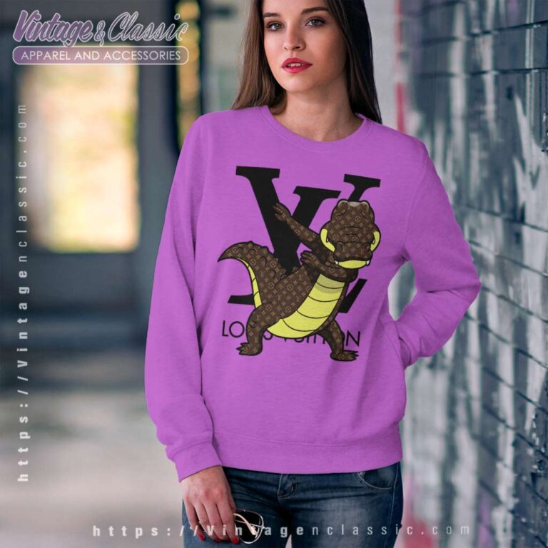 Louis Vuitton Crocodile Dabbing Sweatshirt Louis Vuitton Crocodile Dabbing Sweatshirt