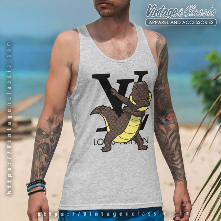 Louis Vuitton Crocodile Dabbing Tank Top Racerback Louis Vuitton Crocodile Dabbing Tank Top Racerback