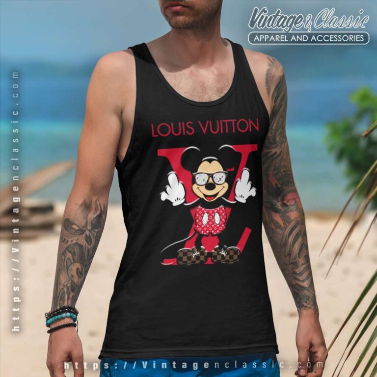 Louis Vuitton Disney Mickey Mouse Tank Top Racerback Louis Vuitton Disney Mickey Mouse Tank Top Racerback