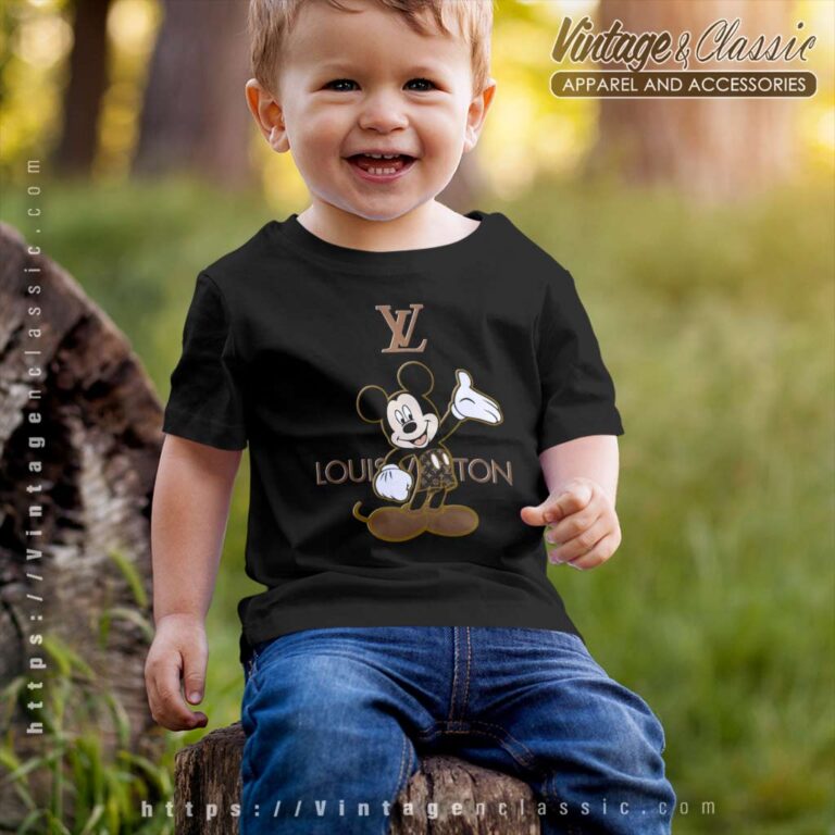 Louis Vuitton LV Mickey Mouse Fashion Kids T Shirt Louis Vuitton LV Mickey Mouse Fashion Kids T Shirt