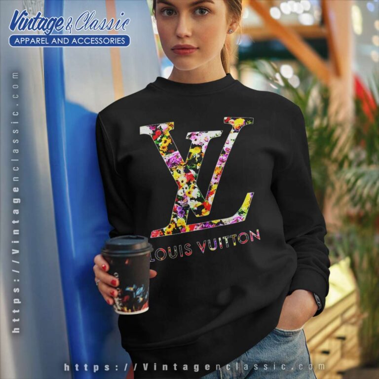Louis Vuitton Logo Flower Pattern Sweatshirt Louis Vuitton Logo Flower Pattern Sweatshirt